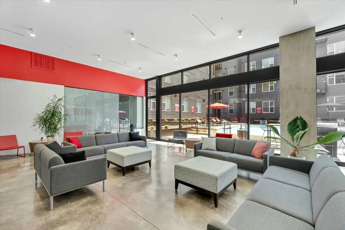 Modern lounge with comfortable seating